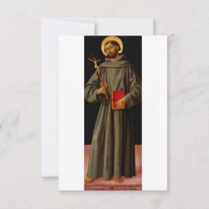 Remerciements Carte sacrée de Saint François d'Assise