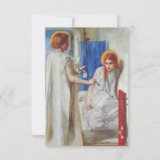 Remerciements Carte Sainte de l'Annonciation par Dante Gabriel R