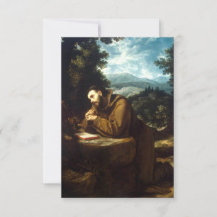 Remerciements Carte Sainte de Saint François d'Assise