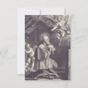 Remerciements Carte Sainte de Saint François de Sales Noir & Bla