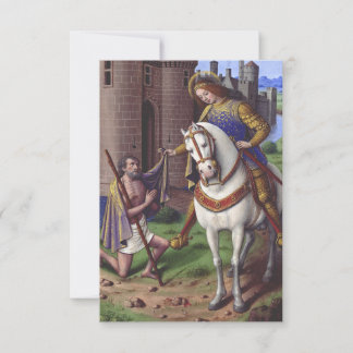 Remerciements Carte Sainte de Saint Martin et du Mendiant