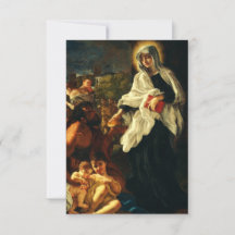 Carte Sainte de Sainte Françoise Romaine