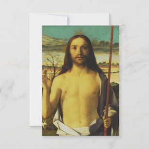 Remerciements Carte sainte du Christ bénissant de Giovanni Belli