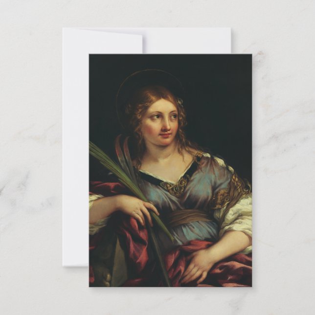 Remerciements Carte Sainte Martine de Rome Graphique (Devant)