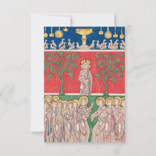 Remerciements Carte Sainte Médiévale de l'Ascension de Jésus-Chr