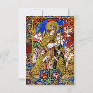 Remerciements Carte Sainte Premium de Saint Stanislas de Pologne