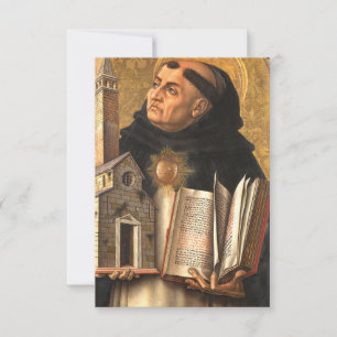 Remerciements Carte Sainte Premium de Saint Thomas d'Aquin