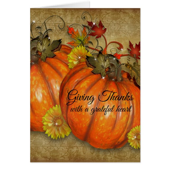 Remerciements Carte Thanksgiving (Devant)