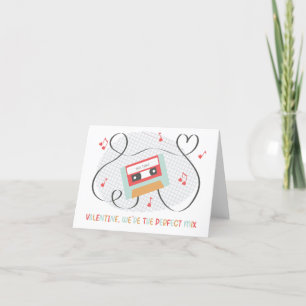 Remerciements Carte Valentine pour bande de cassette de mixage p