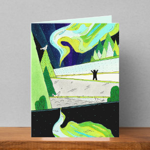 Remerciements Carte vierge de dessin auriculaire nord