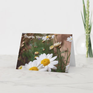 Remerciements Champ des marguerites épousant le carte de