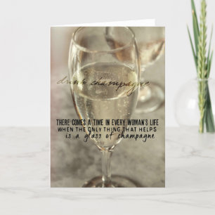 Remerciements CHAMPAGNE THÉRAPIE Carte de voeux