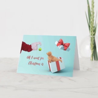 Remerciements Chiot de carte de Noël