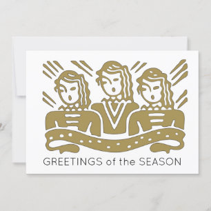 Remerciements Chorus de musique Chorale de Noël carte de voeux