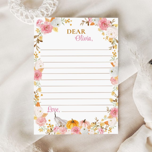 Remerciements Citrouille d'automne Carte de message de note de t (Créateur téléchargé)