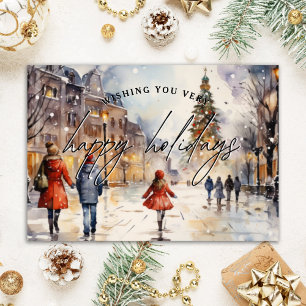 Remerciements Classic Christmas Realtor Carte de vacances