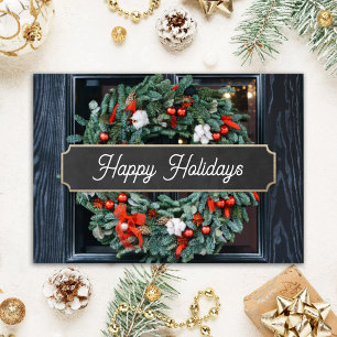 Remerciements Classic Christmas Realtor Carte de vacances