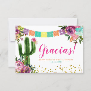 Remerciements Coloré mexicain Taco sur Love Carte de remerciemen