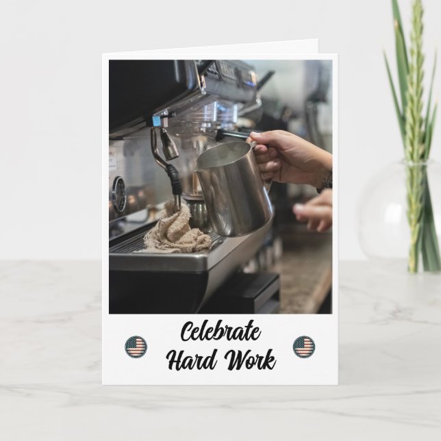 Remerciements Conçu avec soin - Carte de jour du travail (Devant)