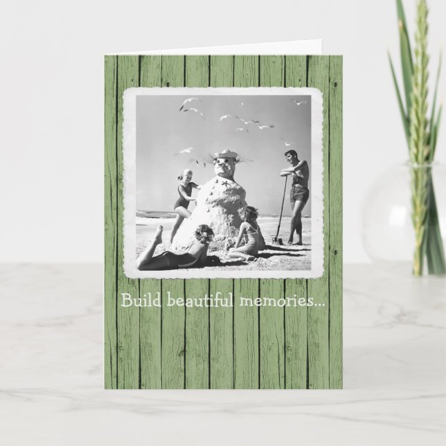 Remerciements Construire de beaux souvenirs Noël Carte de vacanc (Devant)