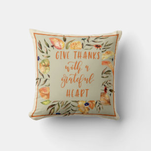 Remerciements - Coussin de couronne d'automne