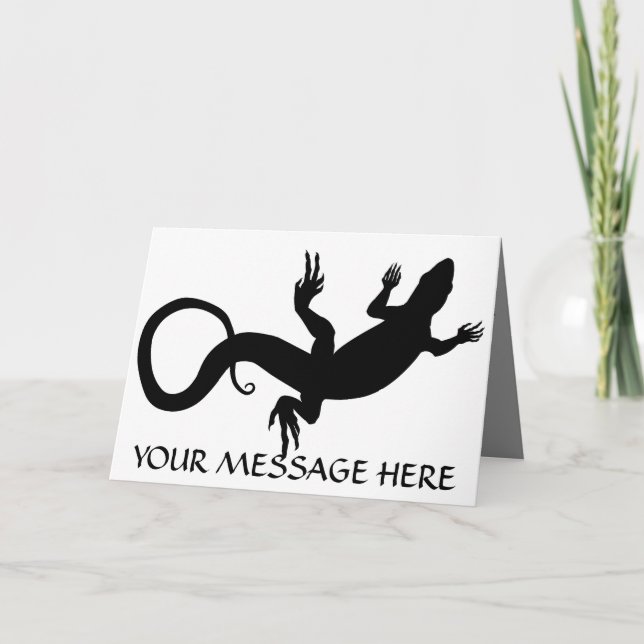 Remerciements Coutume de carte de voeux de blanc d'art de (Devant)