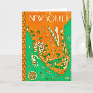 Remerciements Couverture New Yorker Février 1926 Carte de note