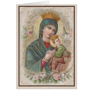 Remerciements de funérailles religieuses Vierge Ma