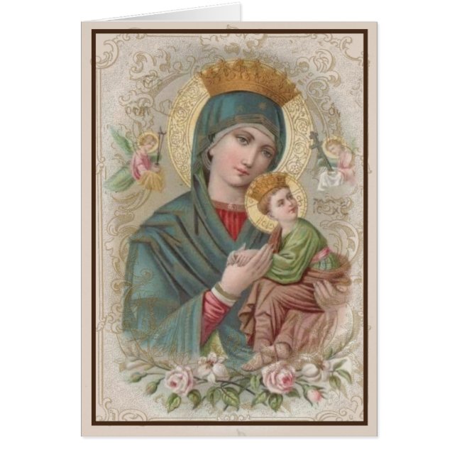 Remerciements de funérailles religieuses Vierge Ma (Devant)