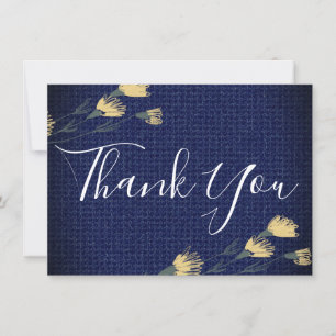 Remerciements de mariage en denim décontracté et f