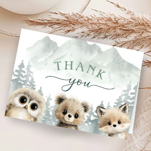Remerciements Début de l'aventure Baby Shower Carte de remerciem