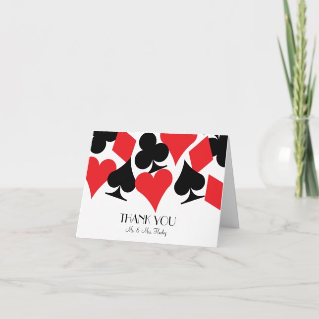 Remerciements Destin Las Vegas épousant le carte de (Devant)