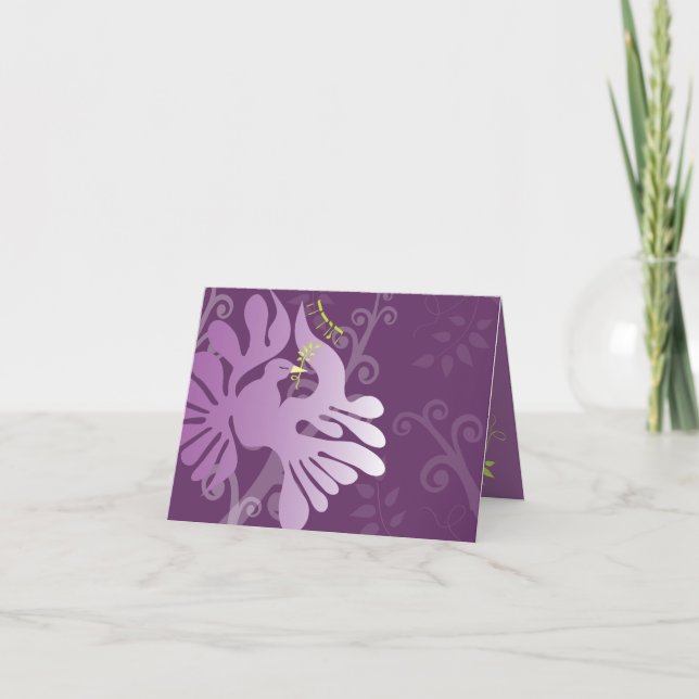 Remerciements Dove de la paix Bat Bar Mitzvah Carte de remerciem (Devant)