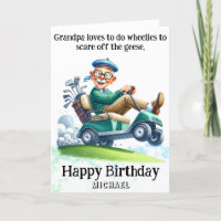 *~* Drôle AP94 Ancien Panier de golf Carte d'anniv