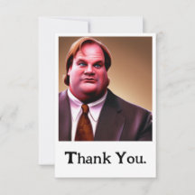 Edition limitée Chris Farley Carte de remerciement