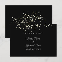 Elégant anneau Rhinestones Mariage Carte de remerc