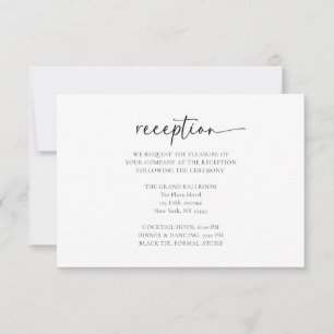 Remerciements Élégante Carte De Boîtier De Réception De Mariage