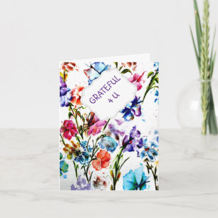 Remerciements EMPREINTES DE PATTES PUPPY   Carte de remerciement