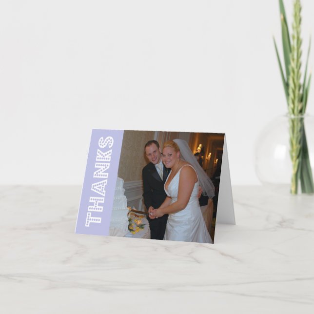 Remerciements En Lumières Carte De Remerciement (V (Devant)