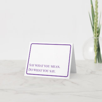 Remerciements Encouragement : Carte de remarque Dire et Faire