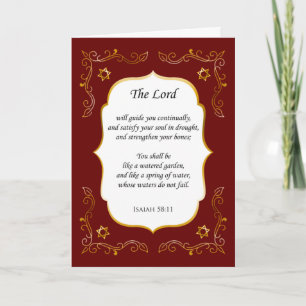 Remerciements Encouragement florissant Bible Verse Carte de symp