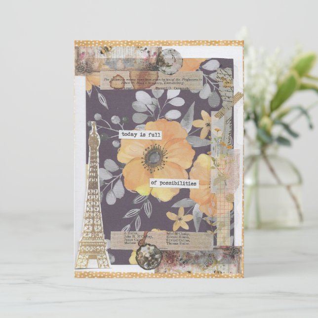 Remerciements Encouragement positif Carte de voeux inspirante (Debout devant)