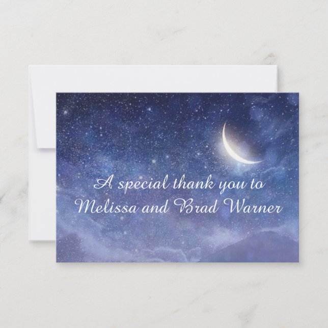 Remerciements Épouser sous la carte de général d'étoiles (Devant)