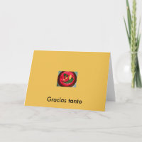 ESPAGNOL, CARTE DE VOEUX, "Merci beaucoup !" Carte