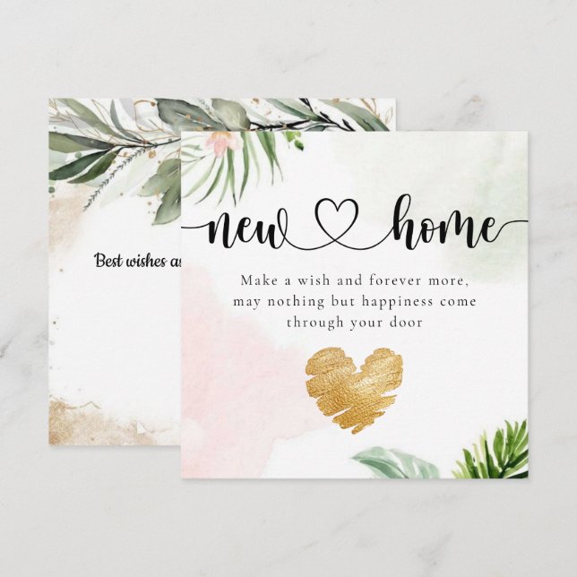 Remerciements Eucalyptus botanique Nouvelle carte de chauffage d (Devant / Derrière)