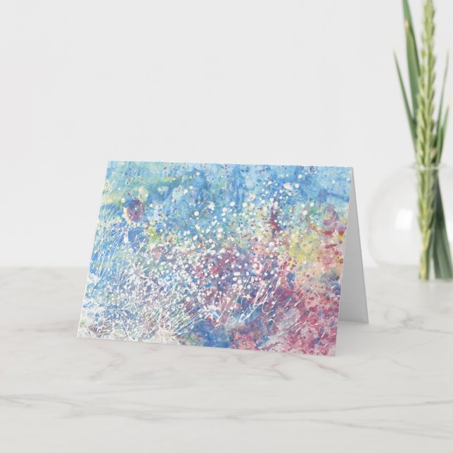 Remerciements Explosions de la carte de voeux couleur (Devant)