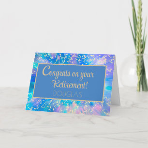 Remerciements Félicitations ! ! Carte de retrait personnalisée e