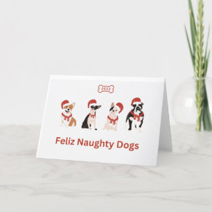 Remerciements Feliz Naughty Dogs Carte de voeux