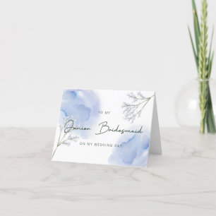 Remerciements Femme D'Accueil Junior Sur La Carte De Mariage Jou