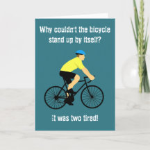 Fête des pères Papa Joke Carte de vélo